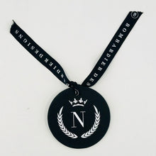 LEATHERETTE INITIAL CHRISTMAS DECORATIONS -  N CROWN - EX PROP