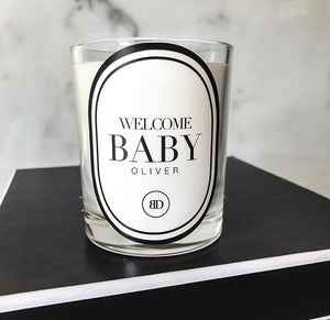 BABY PERSONALISED CANDLES