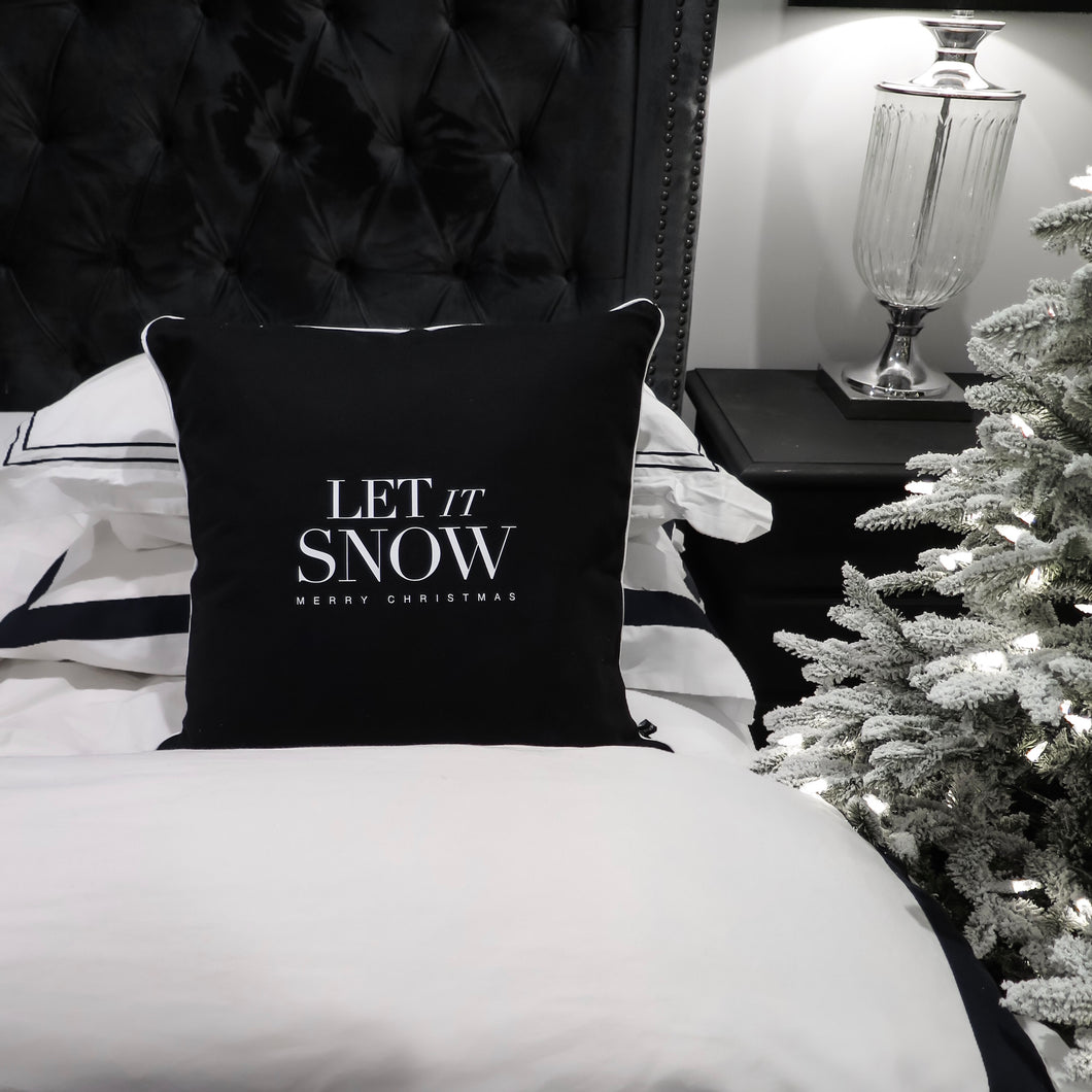LET IT SNOW CUSHION COVER