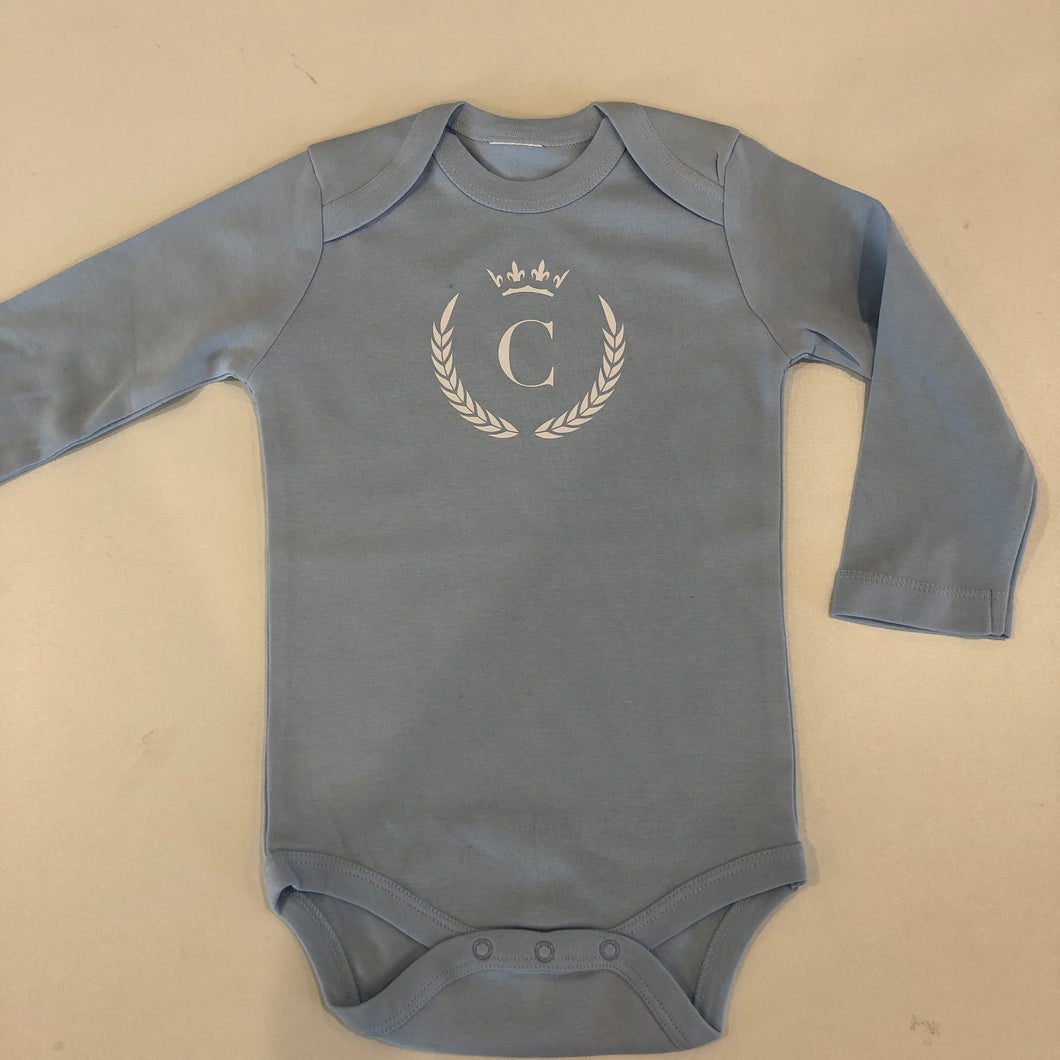 BABY BODYSUIT - BLUE C CROWN - SAMPLE