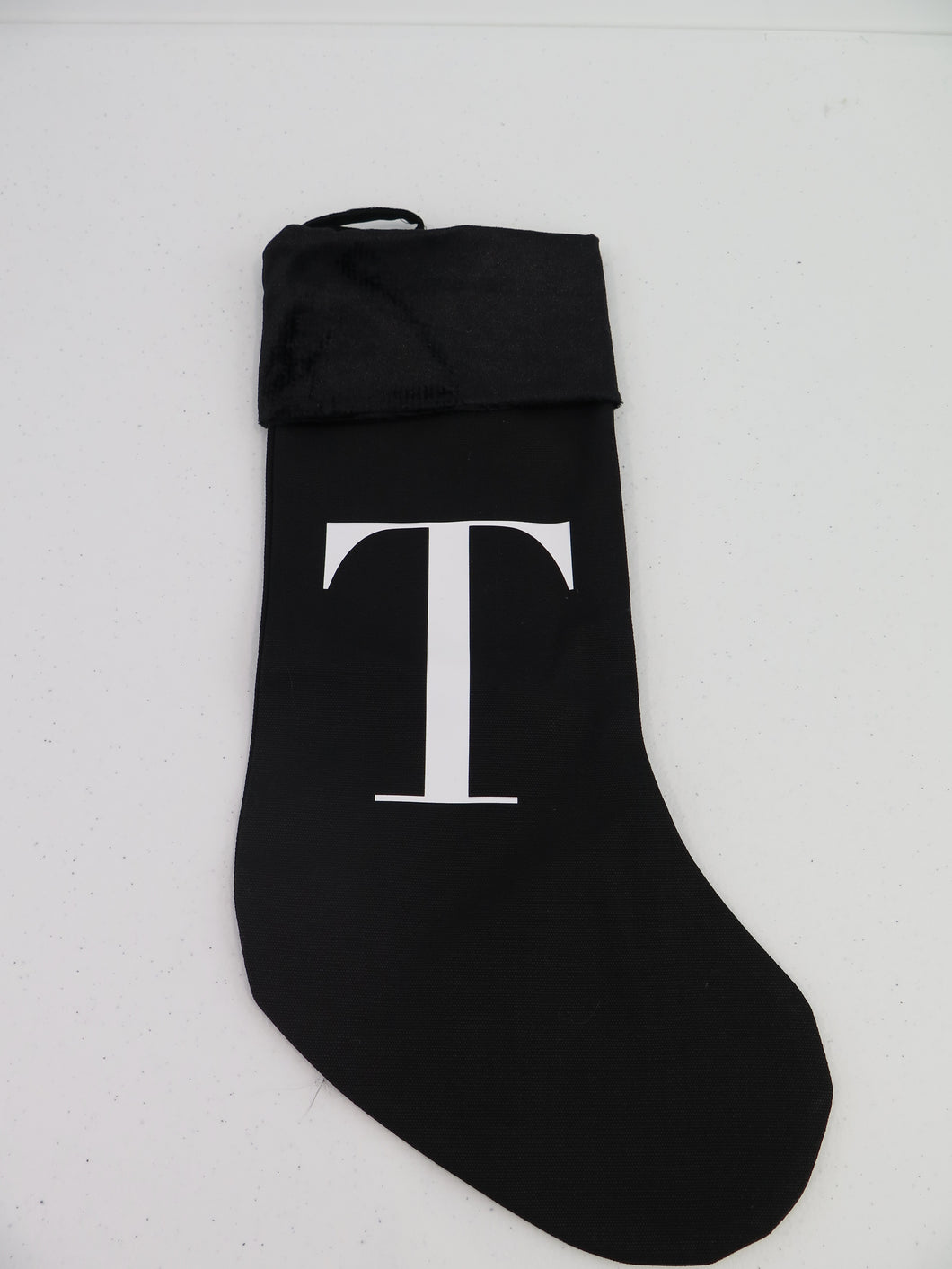 INITIAL CHRISTMAS STOCKING - STANDARD - LARGE T - EX PROP