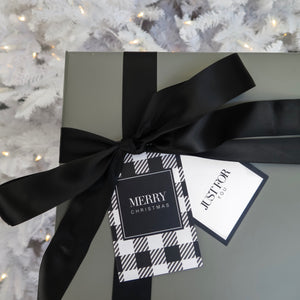 MONOCHROME LUXE CHRISTMAS GIFT TAGS